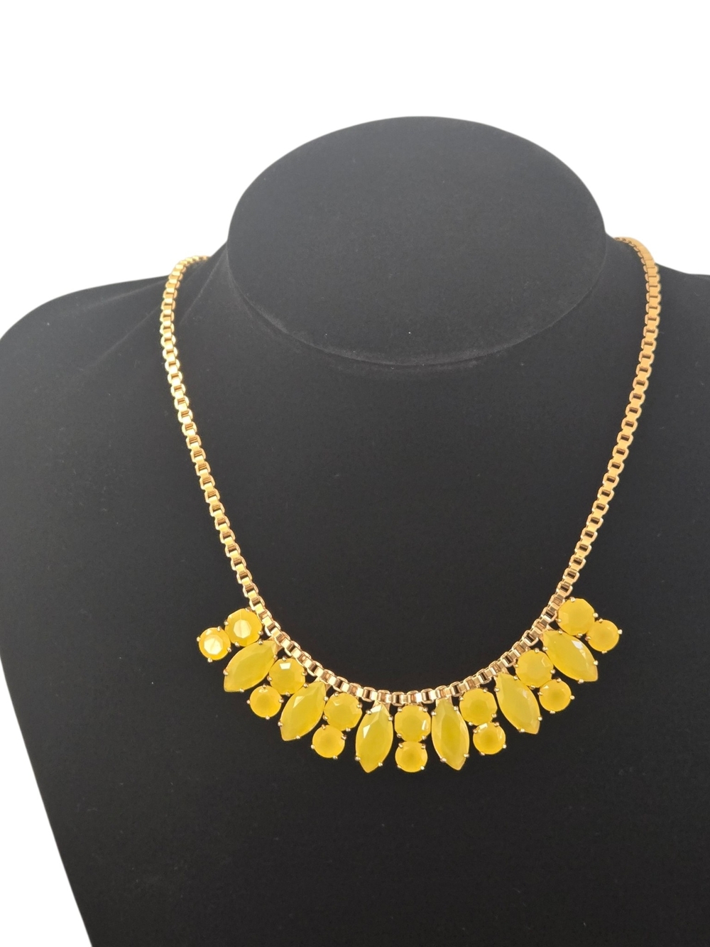 kate spade Yellow Gemstone Statement Necklace with Gold Chain